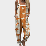 Terracotta Floral Dungaree