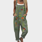 Fresh Floral Print Dungaree