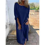 Cotton Linen Dress Pants Two-Piece Set