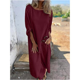 Cotton Linen Dress Pants Two-Piece Set